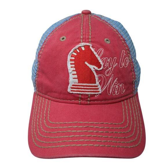 Play To Win Snapback Trucker Hat Multi One Size Mesh Back Classic Equine - Picture 1 of 8